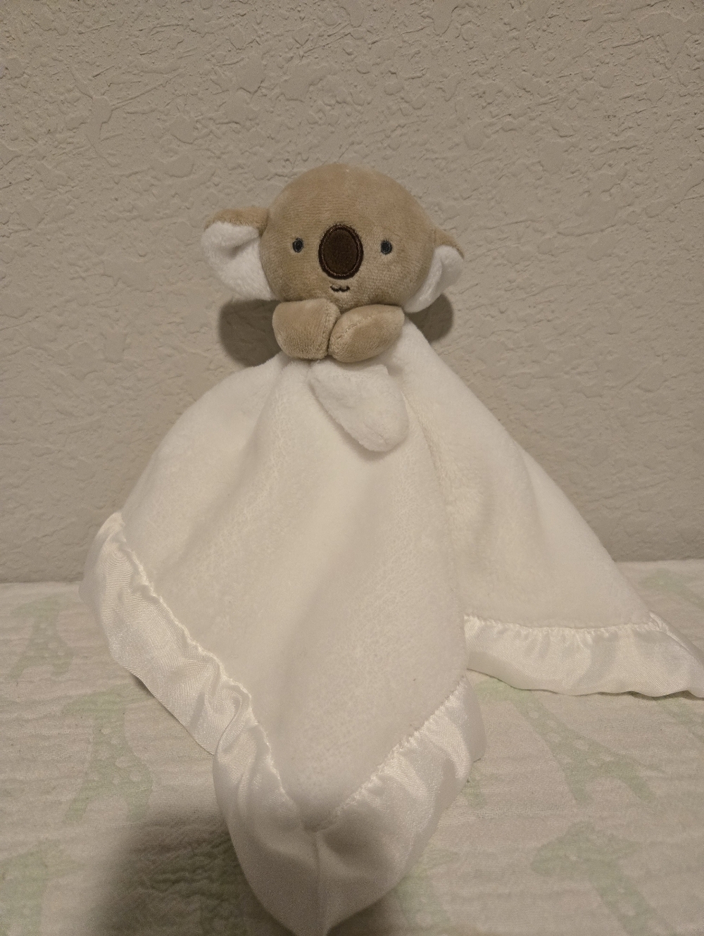 Carter's Just One Koala Bear White Security Blanket Lovey.